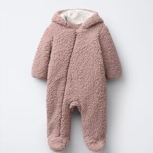Zara fleece bunting outfit - size 1-3 months
